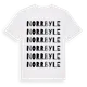White t-shirt med Norrbyle ordlek t-shirt