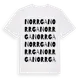 White t-shirt med Norrga ordlek t-shirt