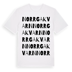 Norrga kvarn ordlek t-shirt – ekologisk bomull t-shirt från Pinshirt