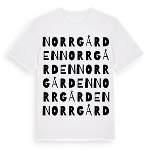 Norrgården ordlek t-shirt – ekologisk bomull t-shirt från Pinshirt