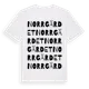 White t-shirt med Norrgärdet ordlek t-shirt