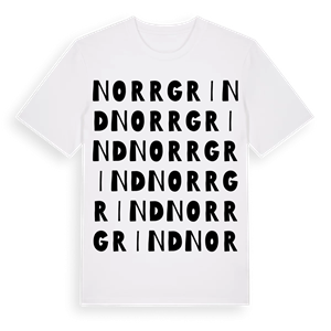 Norrgrind ordlek t-shirt – ekologisk bomull t-shirt från Pinshirt