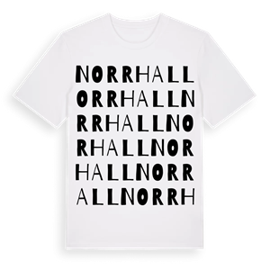 Norrhall ordlek t-shirt – ekologisk bomull t-shirt från Pinshirt