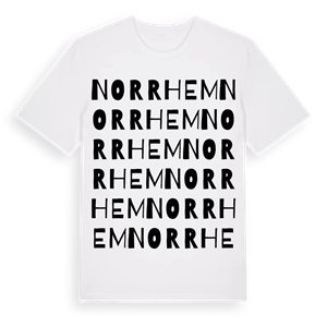 Norrhem ordlek t-shirt – ekologisk bomull t-shirt från Pinshirt