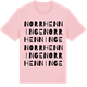 Pink Cotton t-shirt med Norrhenninge ordlek t-shirt