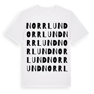 Norrlund ordlek t-shirt – ekologisk bomull t-shirt från Pinshirt