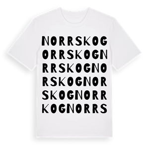 Norrskog ordlek t-shirt – ekologisk bomull t-shirt från Pinshirt