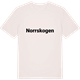 Vintage White t-shirt med Norrskogen fetstil t-shirt