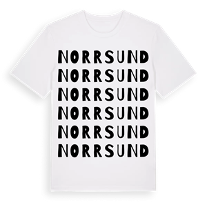 Norrsund ordlek t-shirt – ekologisk bomull t-shirt från Pinshirt