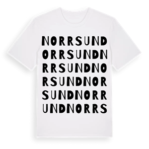 Norrsund ordlek t-shirt – ekologisk bomull t-shirt från Pinshirt