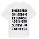 White t-shirt med Norrsundshagen ordlek t-shirt