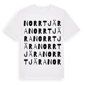 Norrtjära ordlek t-shirt – ekologisk bomull t-shirt från Pinshirt