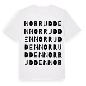 Norrudden ordlek t-shirt – ekologisk bomull t-shirt från Pinshirt
