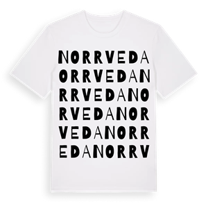 Norrveda ordlek t-shirt – ekologisk bomull t-shirt från Pinshirt