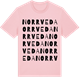 Pink Cotton t-shirt med Norrveda ordlek t-shirt