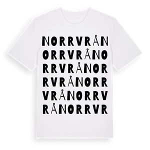 Norrvrå ordlek t-shirt – ekologisk bomull t-shirt från Pinshirt