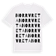 White t-shirt med Norrvreta ordlek t-shirt