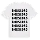 White t-shirt med Norsborg ordlek t-shirt