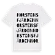 White t-shirt med Norstensfjärden ordlek t-shirt