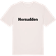 Vintage White t-shirt med Norsudden fetstil t-shirt
