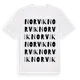 White t-shirt med Norvik ordlek t-shirt