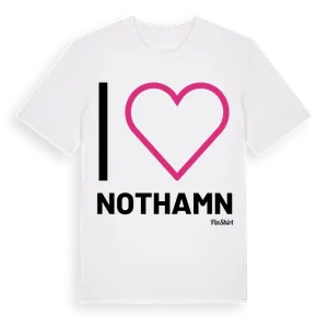 Jag älskar Nothamn t-shirt stort tryck – ekologisk bomull t-shirt från Pinshirt