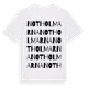 White t-shirt med Notholmarna ordlek t-shirt