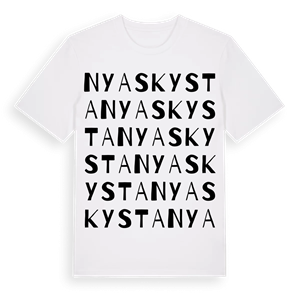 Nya Skysta ordlek t-shirt – ekologisk bomull t-shirt från Pinshirt
