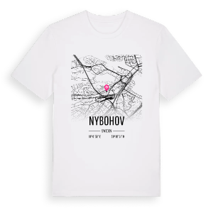 Nybohov karta t-shirt – ekologisk bomull t-shirt från PinShirt