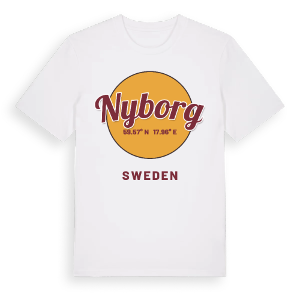 Nyborg cirkel t-shirt – ekologisk bomull t-shirt från Pinshirt
