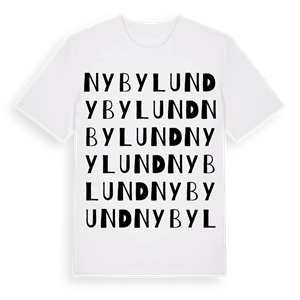 Nybylund ordlek t-shirt – ekologisk bomull t-shirt från Pinshirt