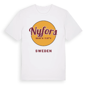 Nyfors cirkel t-shirt – ekologisk bomull t-shirt från Pinshirt