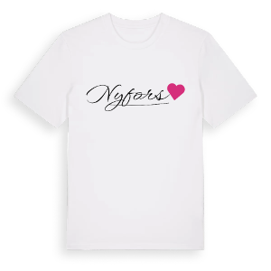 Nyfors hjärta t-shirt – ekologisk bomull t-shirt från Pinshirt