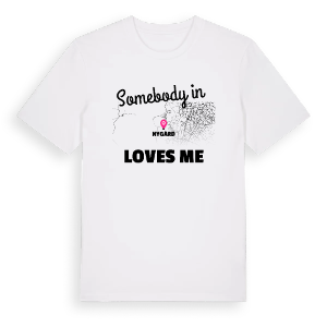 Någon i Nygård älskar mig t-shirt – ekologisk bomull t-shirt från Pinshirt