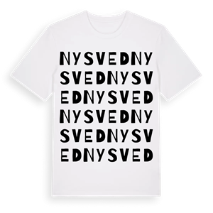 Nysved ordlek t-shirt – ekologisk bomull t-shirt från Pinshirt
