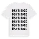 White t-shirt med Ö Syninge ordlek t-shirt