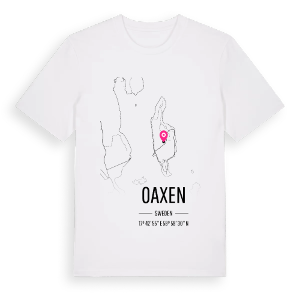 Oaxen karta t-shirt – ekologisk bomull t-shirt från Pinshirt