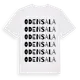 White t-shirt med Odensala ordlek t-shirt
