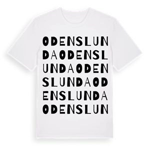 Odenslunda ordlek t-shirt – ekologisk bomull t-shirt från Pinshirt