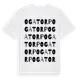 White t-shirt med Ogatorp ordlek t-shirt