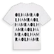 Olhamra ordlek t-shirt
