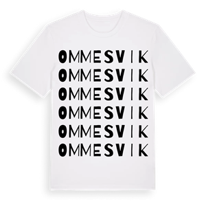 Ommesvik ordlek t-shirt – ekologisk bomull t-shirt från Pinshirt