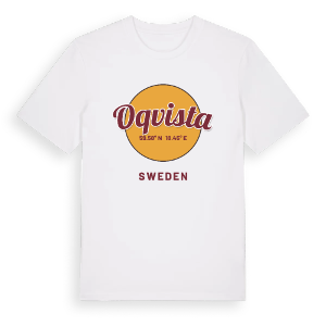 Oqvista cirkel t-shirt – ekologisk bomull t-shirt från Pinshirt