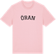 Pink Cotton t-shirt med Öran böjd t-shirt
