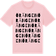 Pink Cotton t-shirt med Örängen ordlek t-shirt