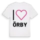 Jag älskar Örby t-shirt stort tryck