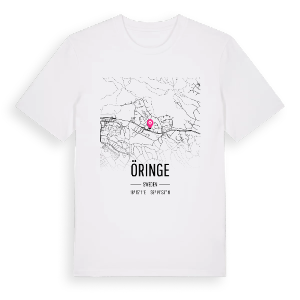 Öringe karta t-shirt – ekologisk bomull t-shirt från Pinshirt