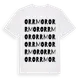 White t-shirt med Orrmor ordlek t-shirt