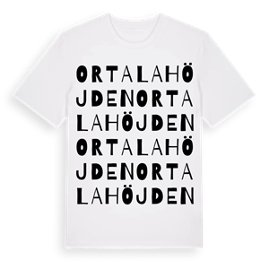 Ortalahöjden ordlek t-shirt – ekologisk bomull t-shirt från Pinshirt