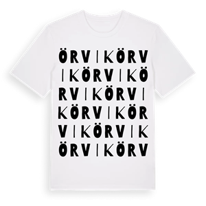 Örvik ordlek t-shirt – ekologisk bomull t-shirt från Pinshirt